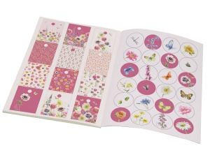 Gift wrap book: Wild Flower Field, Janneke Brinkman-Salentijn