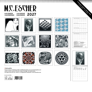 M.C. Escher monthly calender 2027