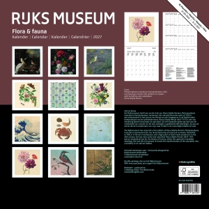 Rijksmuseum monthly calendar 2027