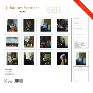 Vermeer monthly calendar 2027
