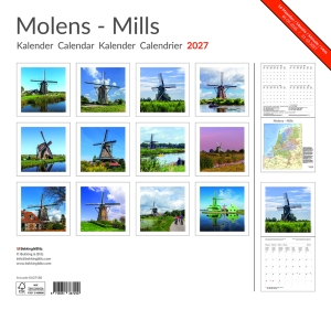 Windmills monthly calendar 2027