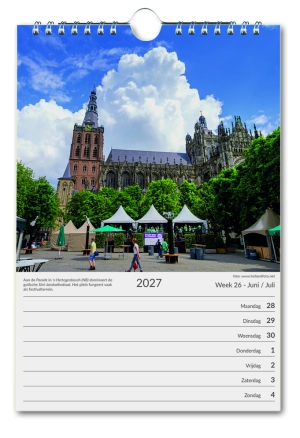 Holland weekcalendar 2027