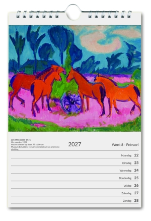 Art weekcalendar 2027