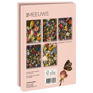 Card folder with env. Large: Photographic Flower Pieces, Bas Meeuws