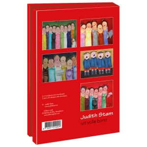 Card folder with env. Large: Uit volle borst, Judith Stam