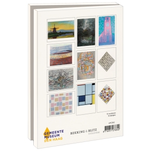 Card folder with env. Large: Development, Piet Mondriaan, Gemeente Museum Den Haag