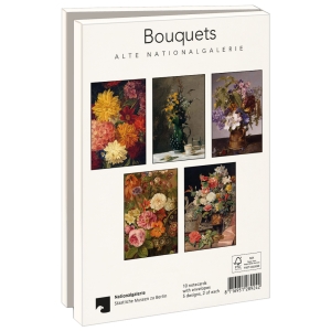 Card folder with env. Large: Bouquets, Alte National Galerie, SMB