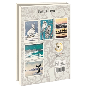 Card folder with env, Large: Arctic snow, Marieke ten Berge