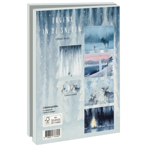 Card folder with env. Large: Ergens in de sneeuw, Linde Faas