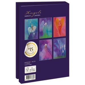 Card folder with env. Large: Angels, Margot Janssen