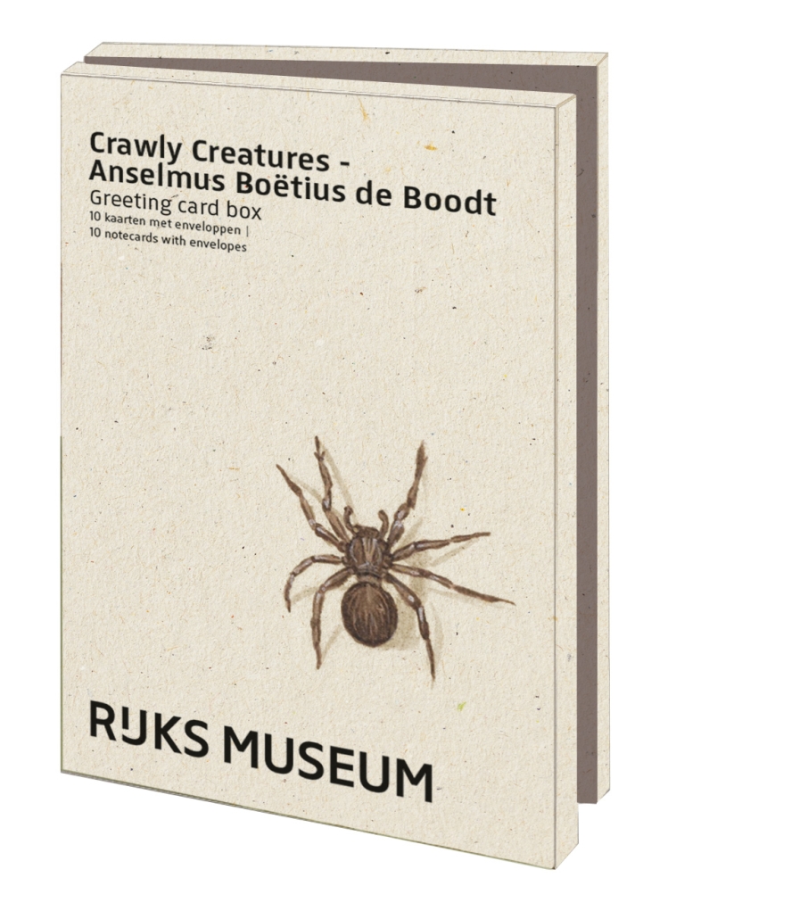 Card folder with env, Small: Crawly Creatures, Anselmus Boëtius de Boodt, Rijkmuseum