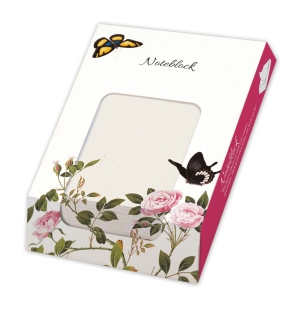 Memo pad: Roses in bud and bloom Chinese School, The Fitzwilliam Museum
