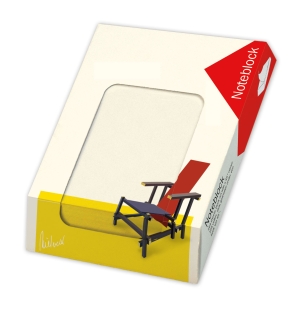 Memo pad: Rood blauwe stoel, Gerrit Rietveld, Rietveld Schröderhuis
