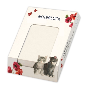 Memo pad: Franciens Kittens & Poppies, Francien van Westering