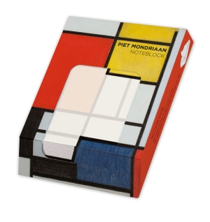 Memo pad: Compositie met groot rood vlak, Piet Mondriaan, Gemeente Museum Den Haag