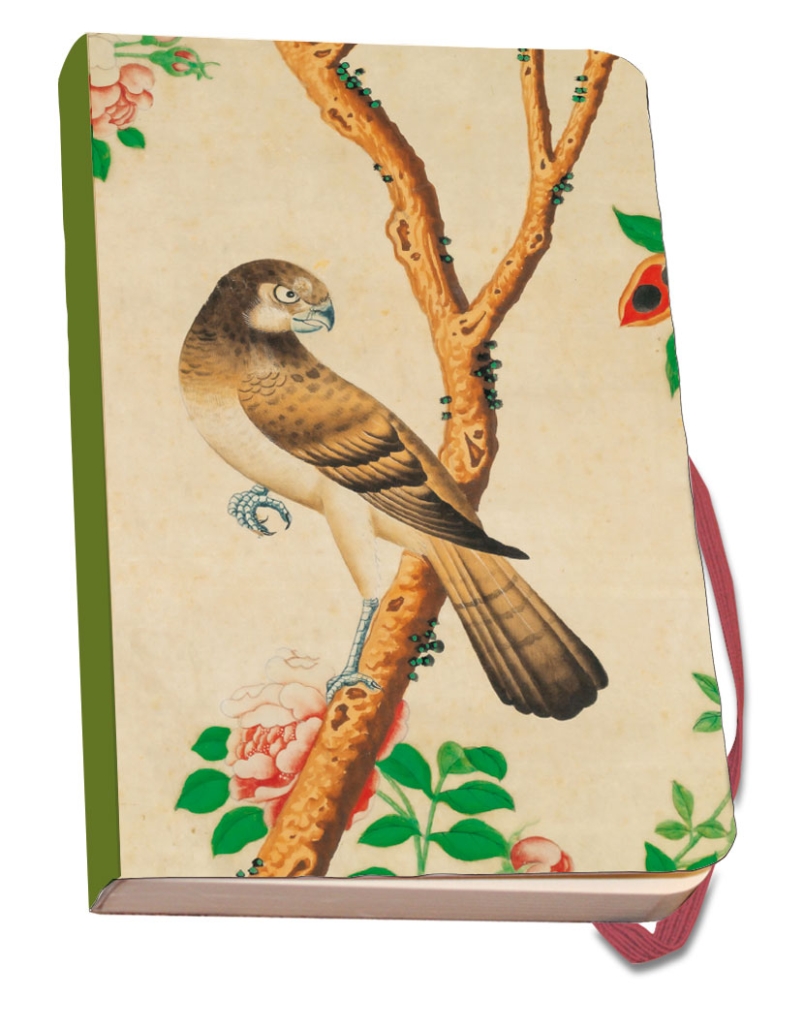 Notebook softcover A6: Vogeltjeskamer 18e eeuws behang, Landhuis Oud Amelisweerd