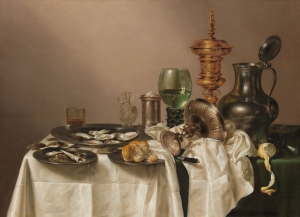 Puzzle (1.000 pieces): Stilleven met vergulde bokaal, Willem Claesz Heda, Rijksmuseum Amsterdam