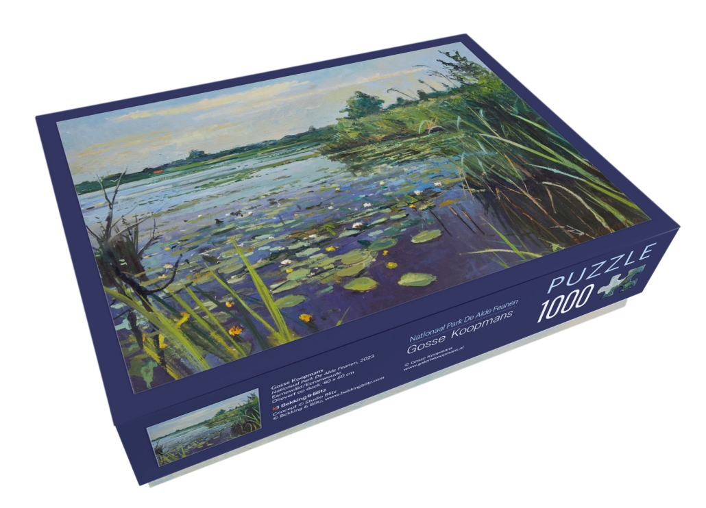 Puzzle (1.000 pieces): Gosse Koopmans, Nationaal Park De Alde Feanen