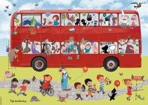 Puzzle (200 pieces): Bus, Fiep Westendorp
