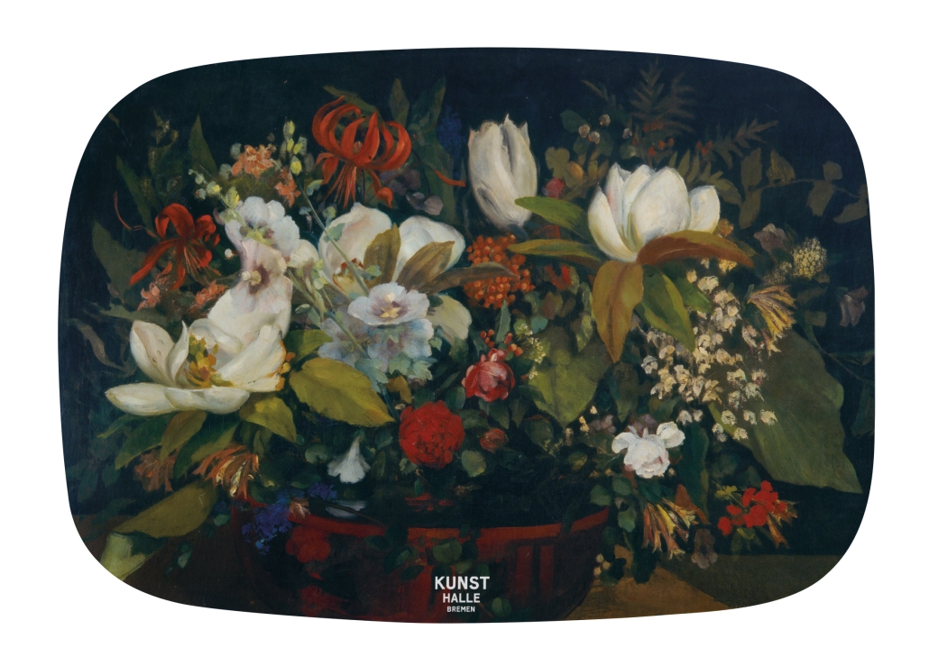Tray: Blumenschale, Gustave Courbet, Kunsthalle Bremen