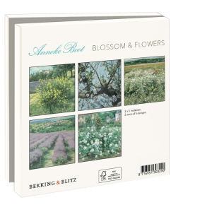 Card folder with env. Square: Blossom & Flowers, Anneke Boot