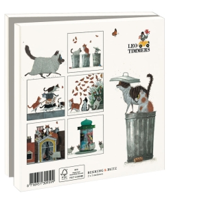 Card folder with env. Square: Een huis voor Harry, Leo Timmers
