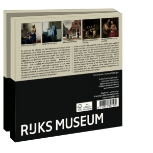 Card folder with env. Square: Rembrandt / Vermeer, Collection Rijksmuseum Amsterdam
