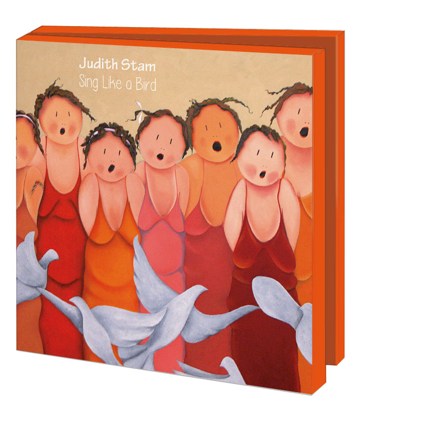 Card folder with env. Square: Sing Like a Bird, Judith Stam