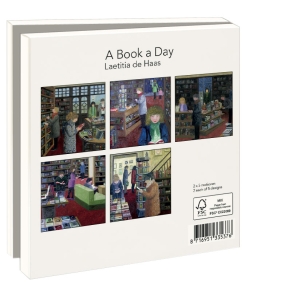 Card folder with env. Square: A Book a Day, Laetitia de Haas