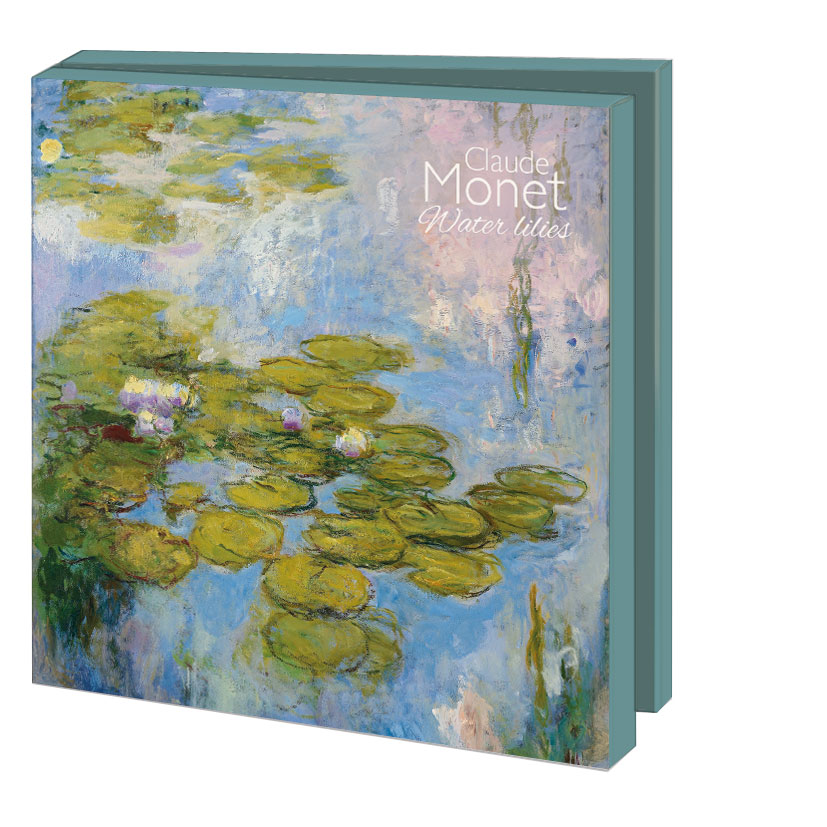 Card folder with env. Square: Water lilies, Claude Monet