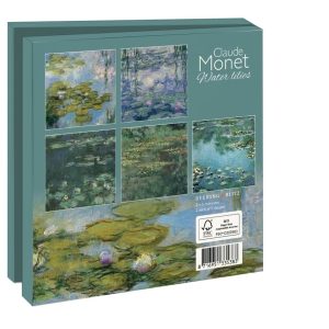 Card folder with env. Square: Water lilies, Claude Monet
