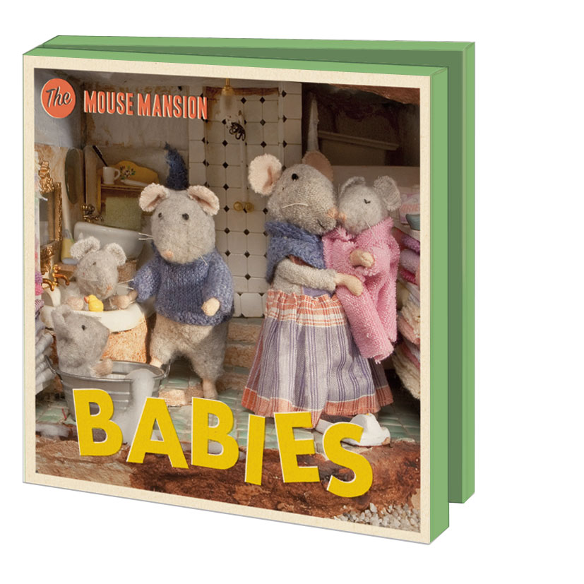 Card folder with env. Square: Babies, The Mouse Mansion, Schaap & Muis Beheer B.V.