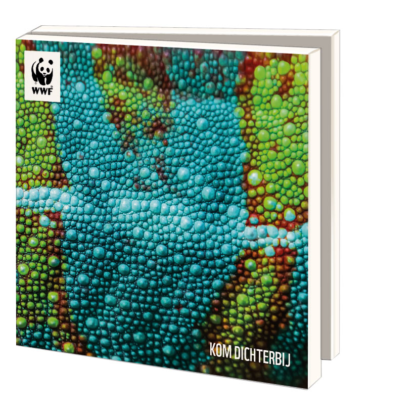 Card folder with env, Square: Kom dichterbij, Wereld Natuurfonds