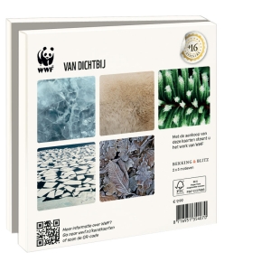 Card folder with env. Square: Van dichtbij, Wereld Natuurfonds