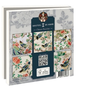 Card folder with env, Square: Chinese Porcelain, Kasteel De Haar