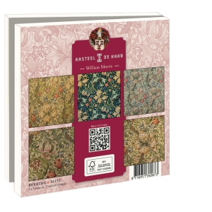 Card folder with env, Square: William Morris, Kasteel De Haar