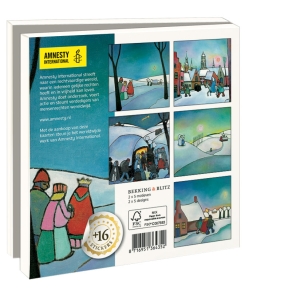 Card folder with env, Square: Christmas, Toon Tieland