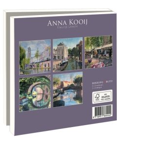 Card folder with env, Square: Kleurrijk Utrecht, Anna Kooij