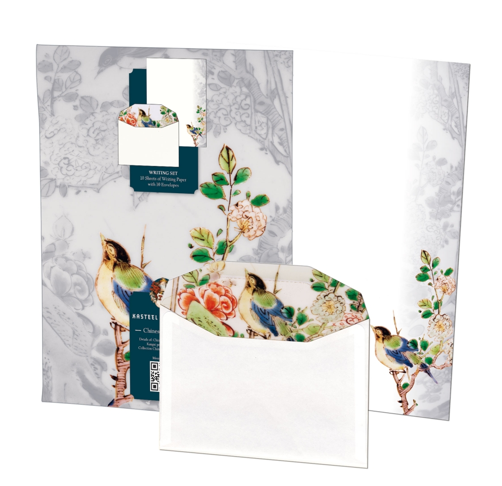 Writing paper with envelopes: Chinese Porcelain, Kasteel De Haar
