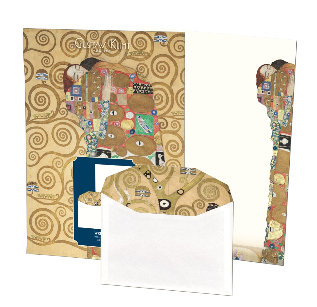 Writing paper with envelopes: Nine Cartoons, Gustav Klimt