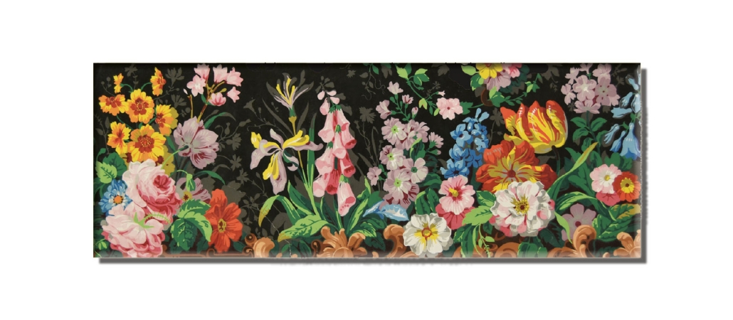 Fridge magnet: Flowers, Musée du Papier Peint