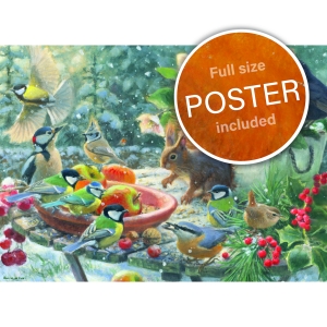 Puzzle (1.000 pieces): A Robin’s Winter, Elwin van der Kolk, Vogelbescherming Nederland